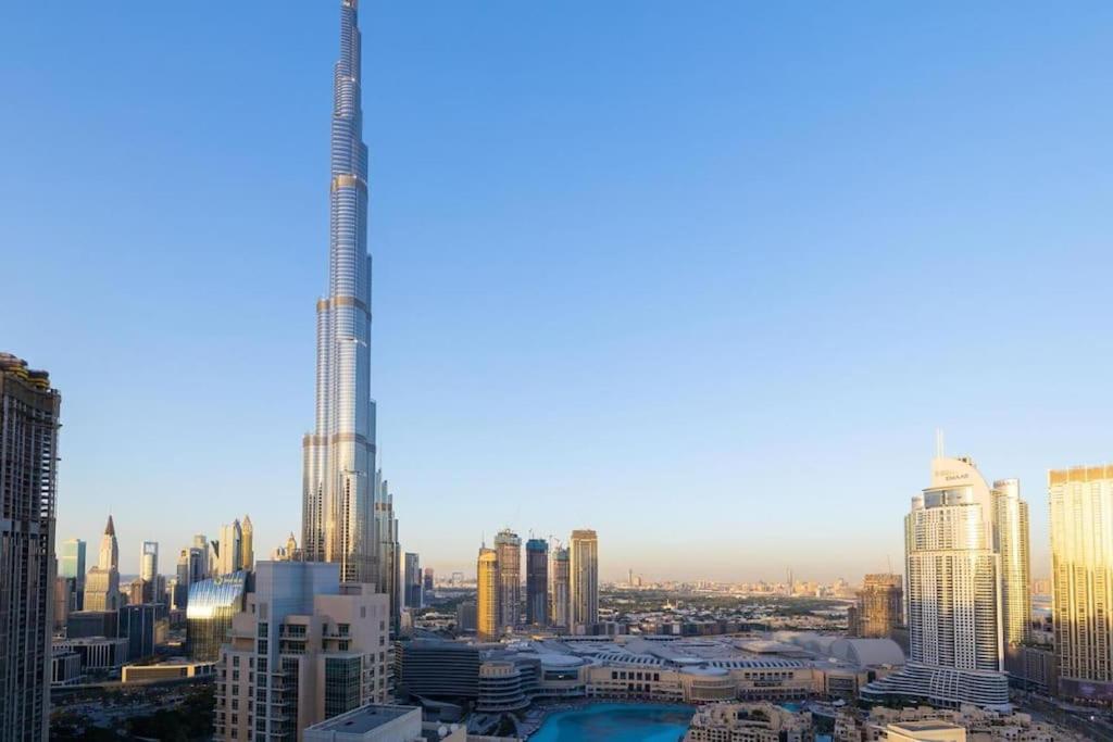 Luxury Burj Khalifa View - Mins Walking Dubai Mall Daire Dış mekan fotoğraf